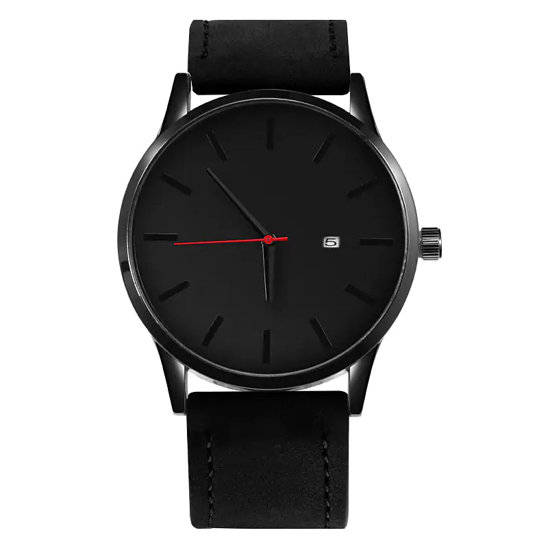 Leather Quartz Watch - High Trend Coture