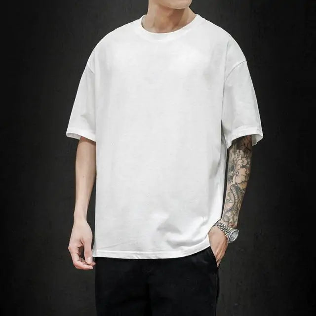 Camiseta Lisa de Hombre Oversize - High Trend Coture