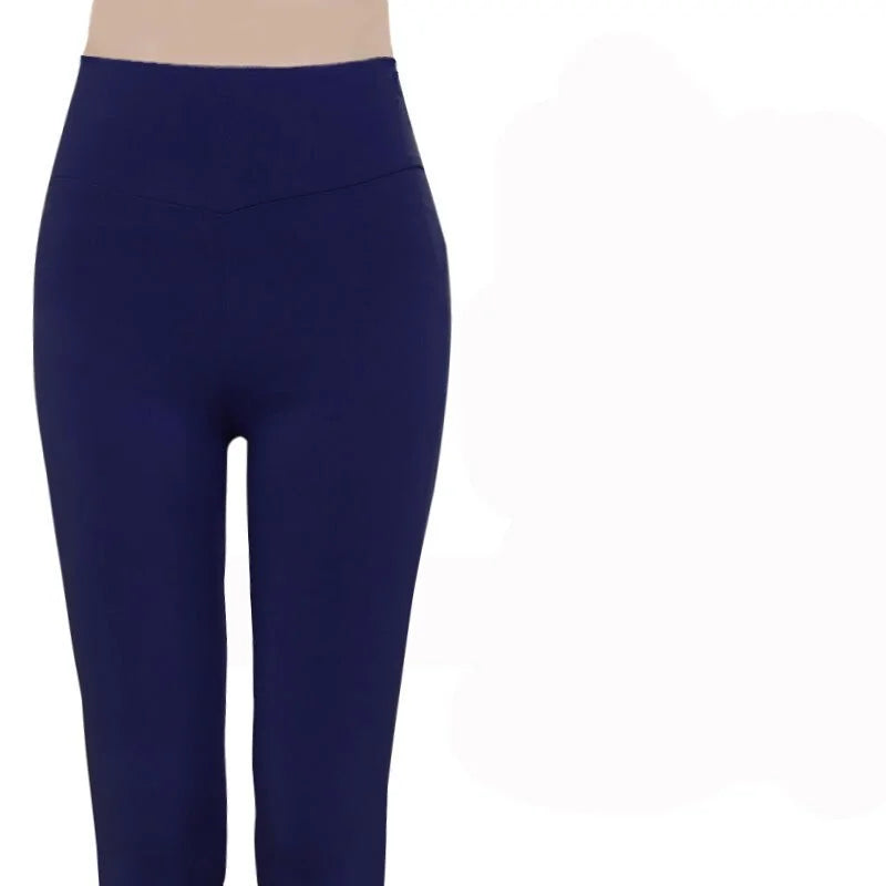 Leggings Élasticos de Cintura Alta para Tallas Grandes 4XL/5XL/6XL - High Trend Coture