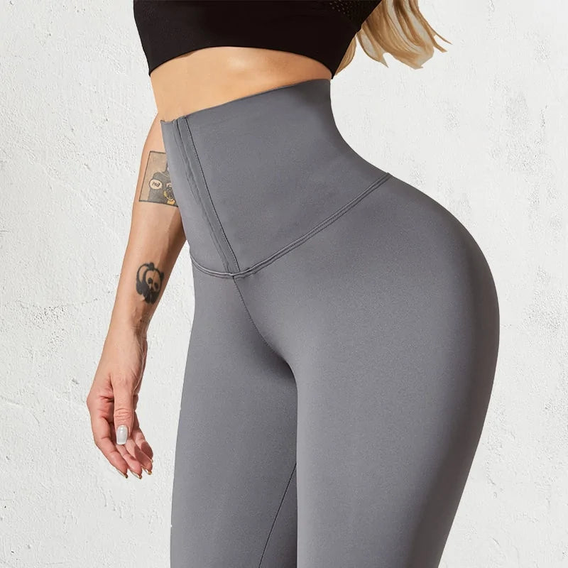 Leggings Térmicos con Control de Abdomen Cintura Alta Push Up - High Trend Coture