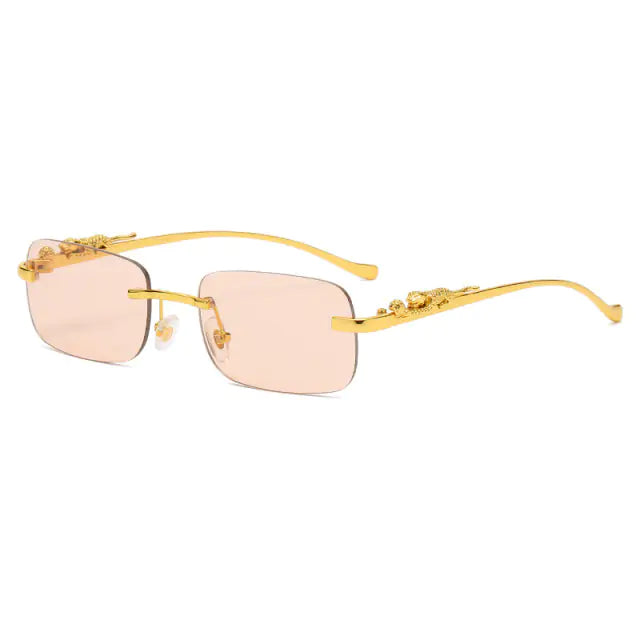 Vintage Rimless Square Sunglasses - High Trend Coture
