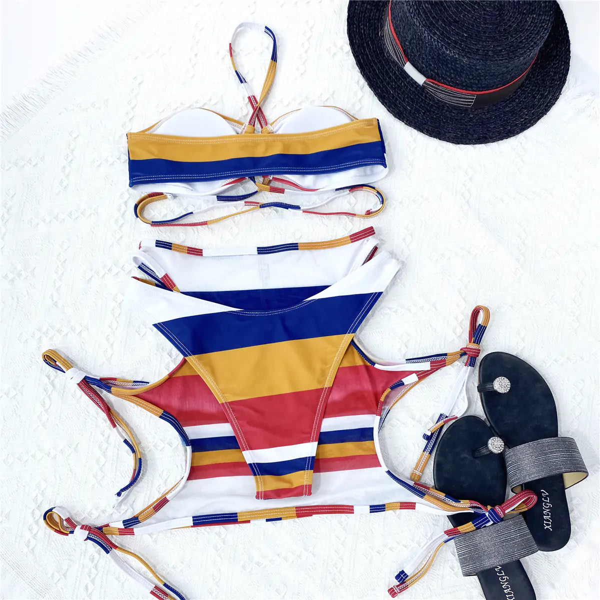 Conjunto de Bikini 3 Piezas Bandeau - High Trend Coture