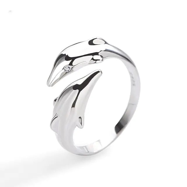 Personality Silver Plated Love Hug Rings - High Trend Coture