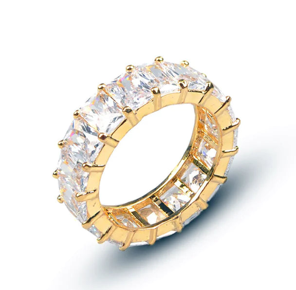 Rectangle Zircon Rings - High Trend Coture