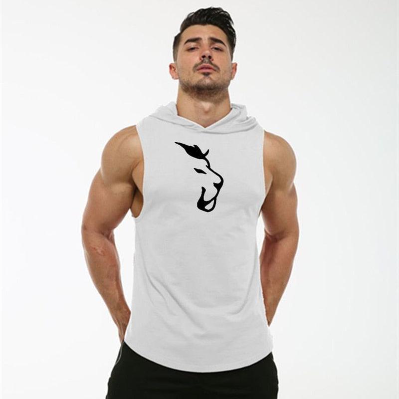 Camiseta Traspirable sin Mangas con Capucha Hombre - High Trend Coture