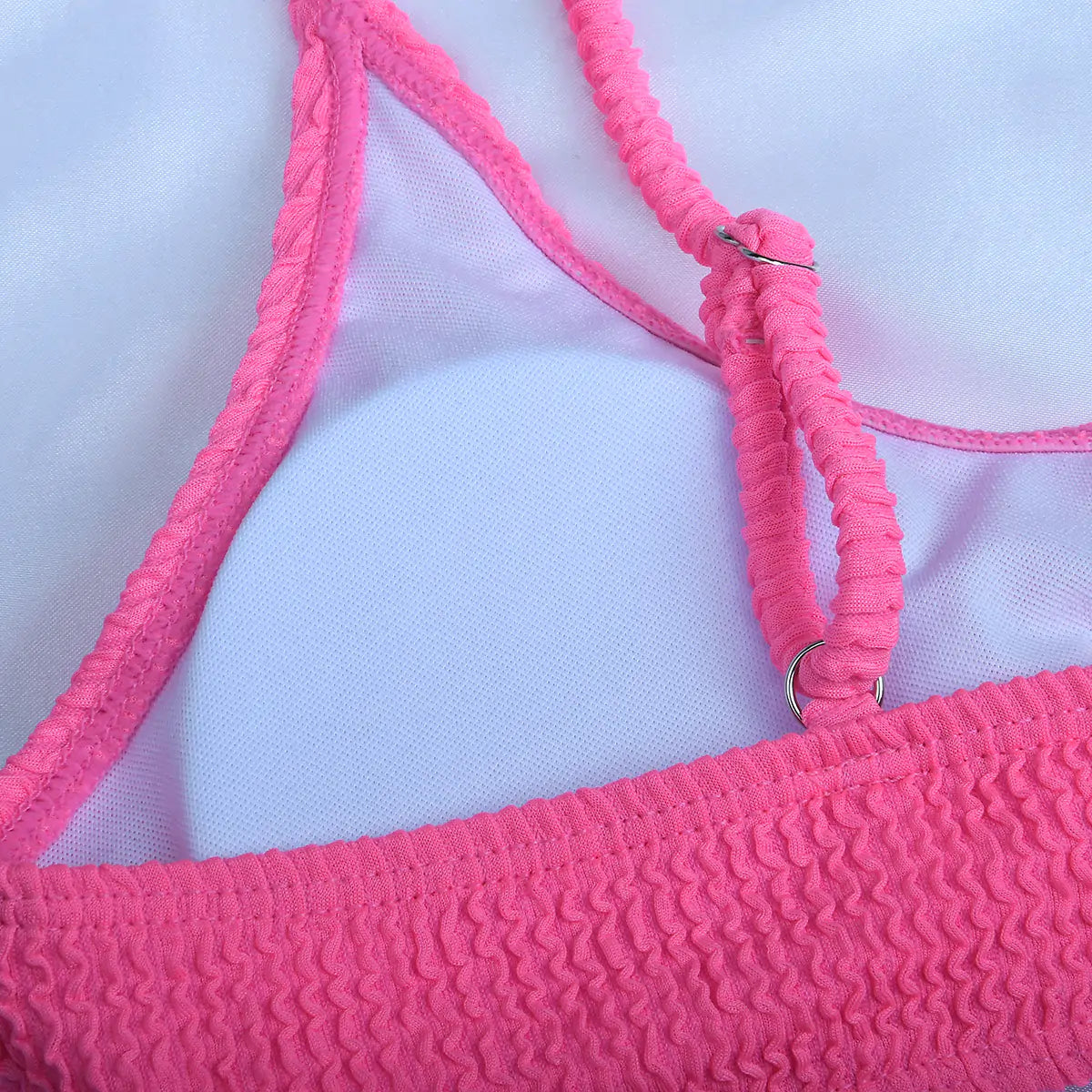 Conjunto Bikini de Canalé con Abertura en Top - High Trend Coture