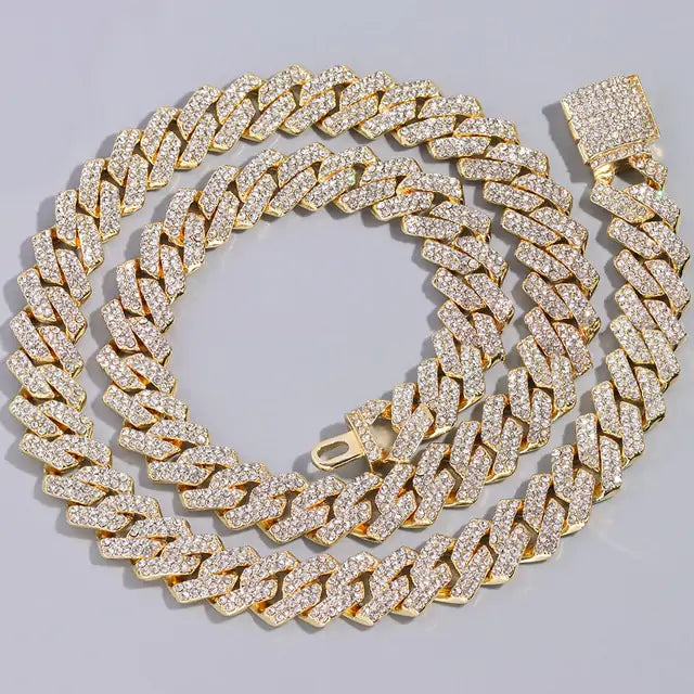 Iced Out Rhombus Necklace - High Trend Coture