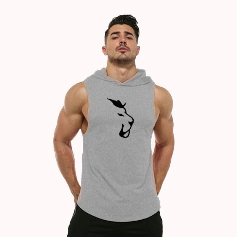 Camiseta Traspirable sin Mangas con Capucha Hombre - High Trend Coture