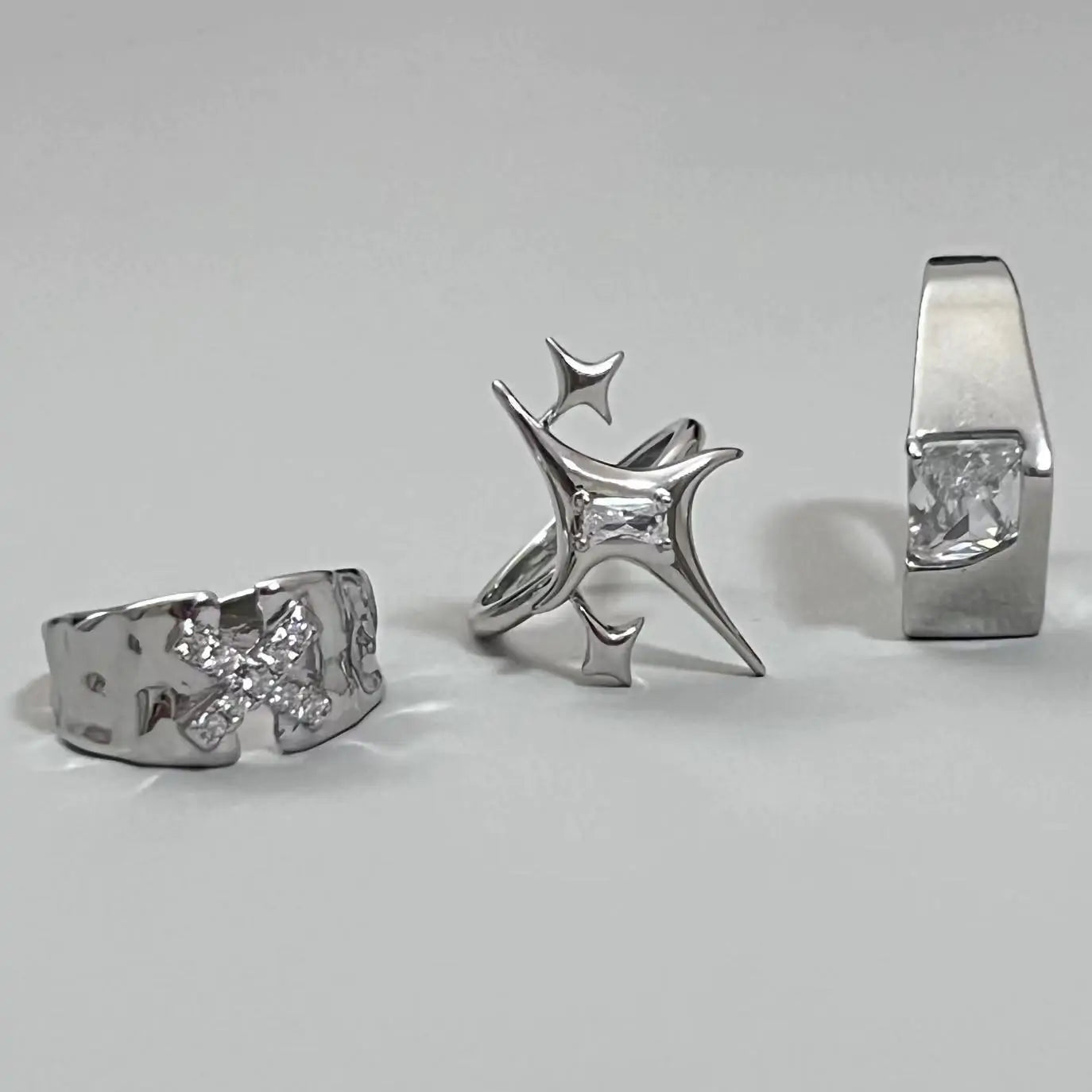 Shiny Unisex Crystal Rings - High Trend Coture