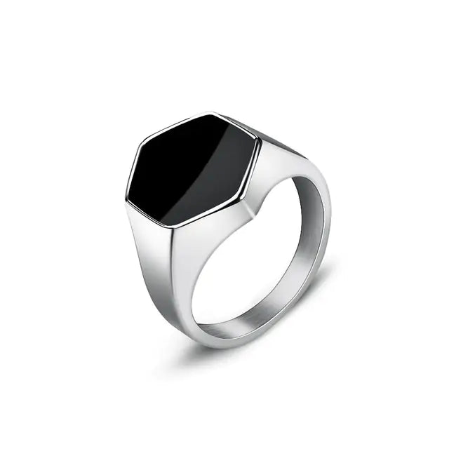 Men's Square Charm Ring - High Trend Coture