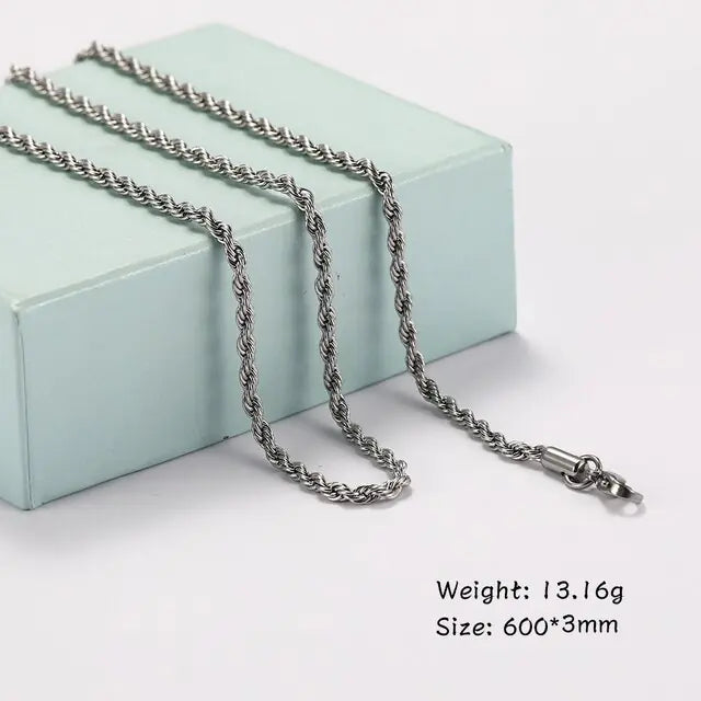 Men's Curb Cuban Chain Necklace - High Trend Coture