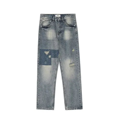 Vaqueros Holgados Retro hombre con Rasgados - High Trend Coture