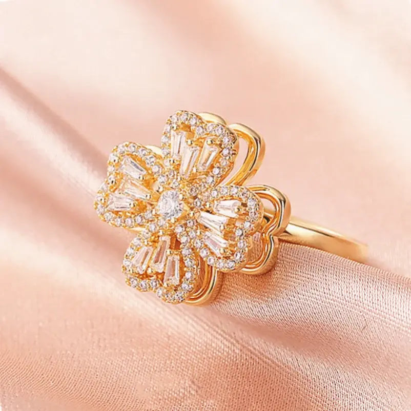 Four Leaf Clover Stress Rings - High Trend Coture