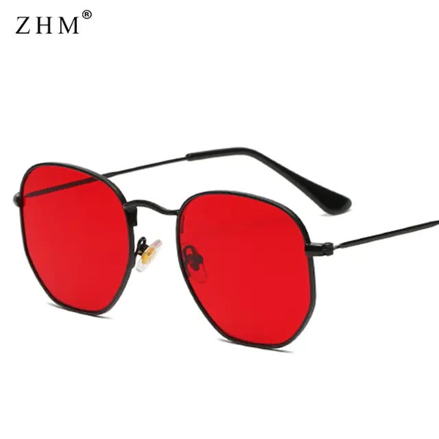 Metal Frame Pilot Mirror Sunglasses - High Trend Coture