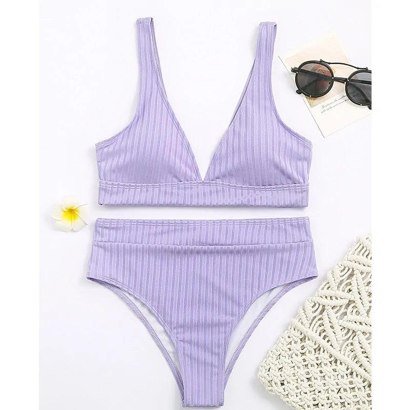 Bikini con Braguita de Talle Alto - High Trend Coture