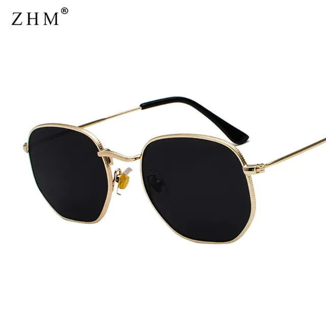 Metal Frame Pilot Mirror Sunglasses - High Trend Coture