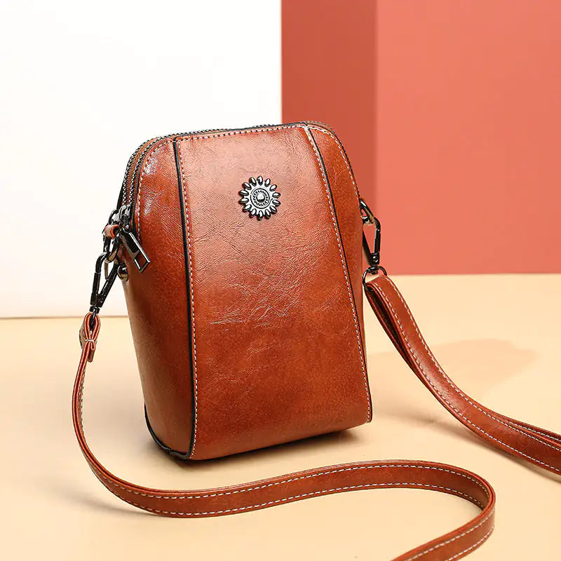 Mini bolso estilo bandolera de piel - High Trend Coture