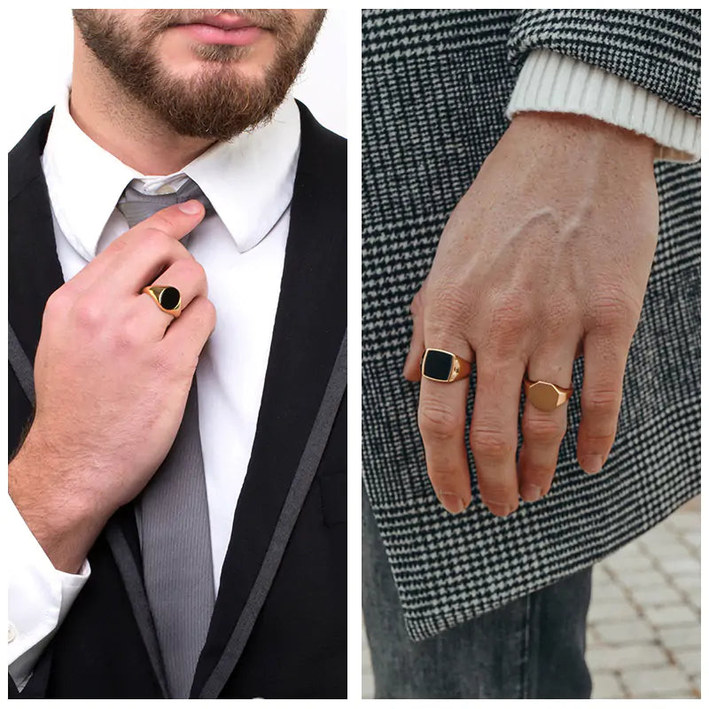 Stylish Signet Rings for Men - High Trend Coture