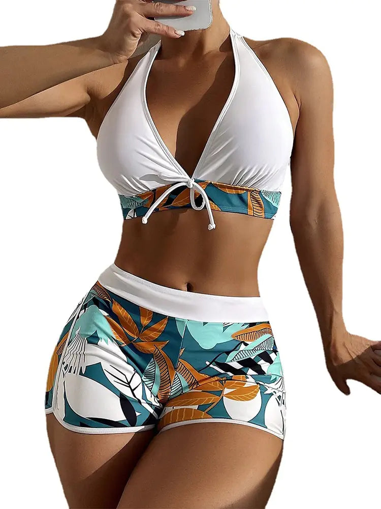 Bikini de Braguita Tipo Short de Cintura Alta - High Trend Coture