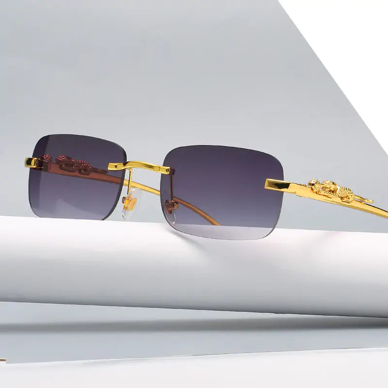 Rimless Square Sunglasses - High Trend Coture
