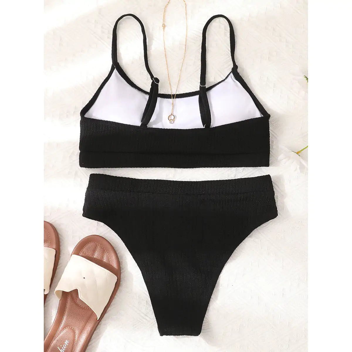 Bikini Keisha Cintura Alta y Tirantes finos - High Trend Coture
