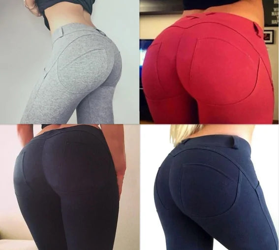 Leggins de Cintura Baja Cruzada - High Trend Coture