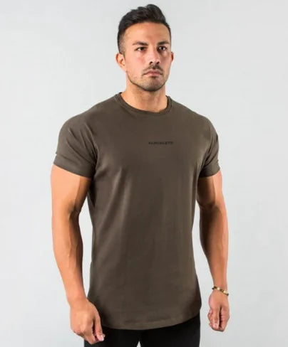 Camiseta Ajustada Hombre Gym y Fitness - High Trend Coture