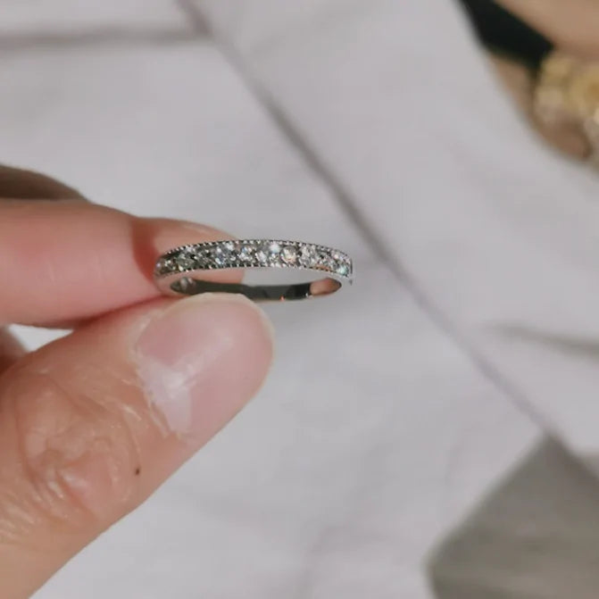 Crystal Inlaid Hearts Rings - High Trend Coture