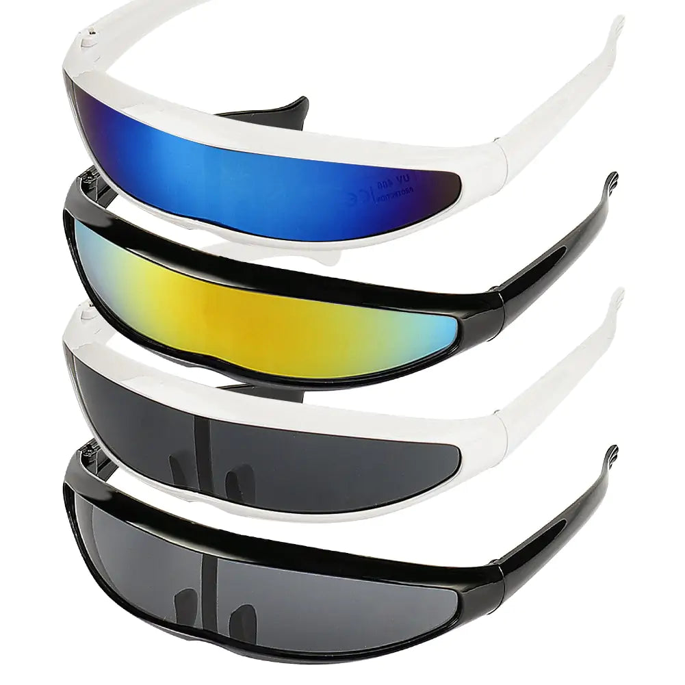 Futuristic Narrow Cyclops Sunglasses - High Trend Coture