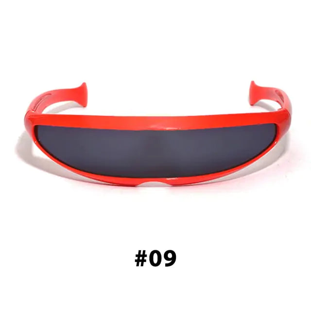 Futuristic Narrow Cyclops Sunglasses - High Trend Coture