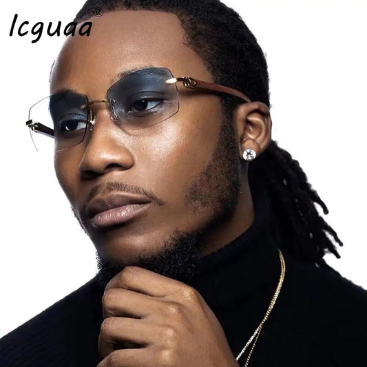 Rimless Steampunk Frameless Sunglasses - High Trend Coture