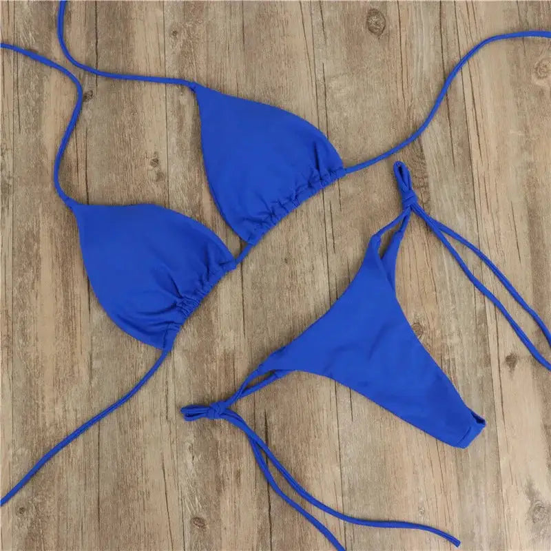 Bikini Tanga Con Lazos Laterales Ajustables - High Trend Coture