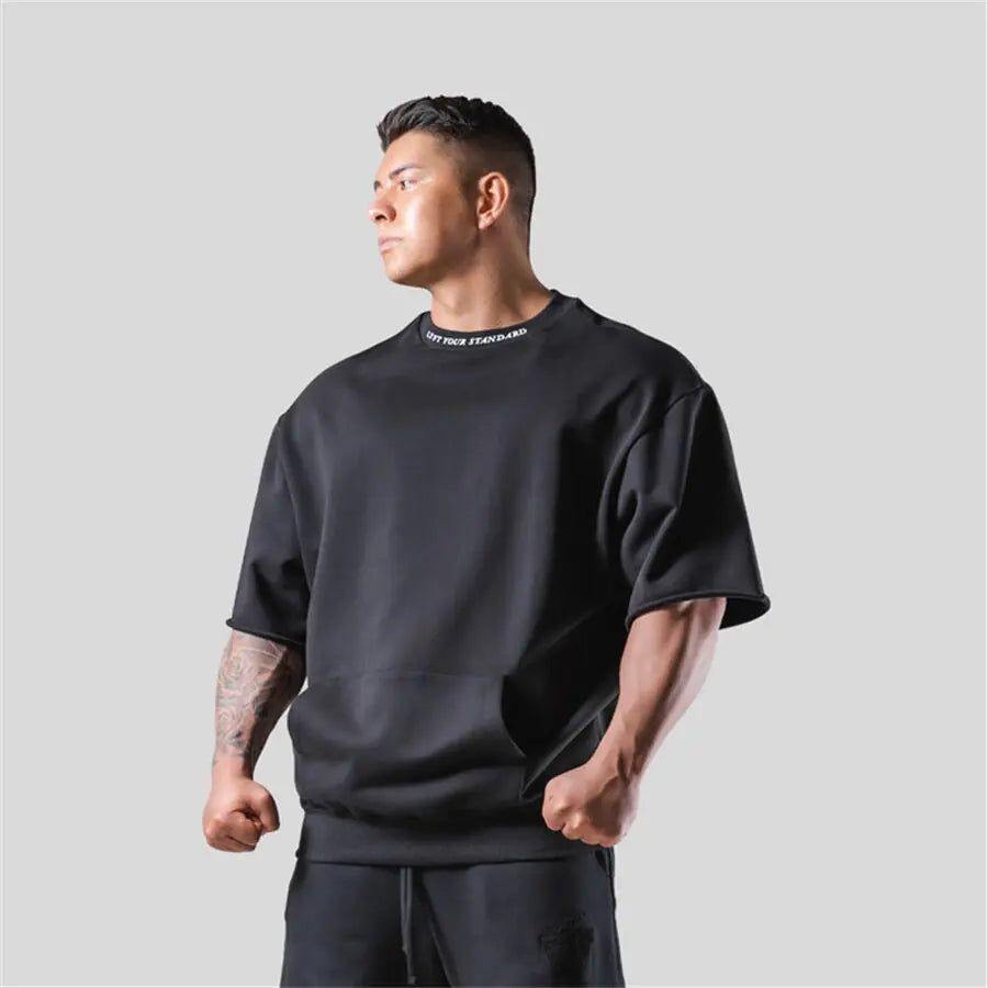 Camiseta Oversize Gym con Bolsillos - High Trend Coture