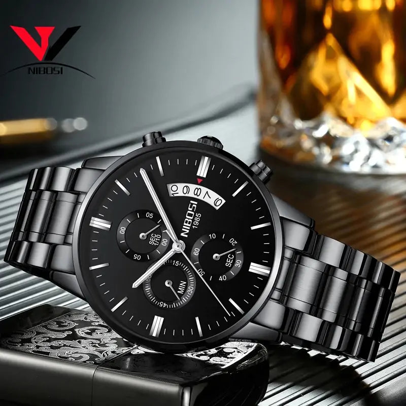 Elegant Waterproof Chronograph Wrist Watch