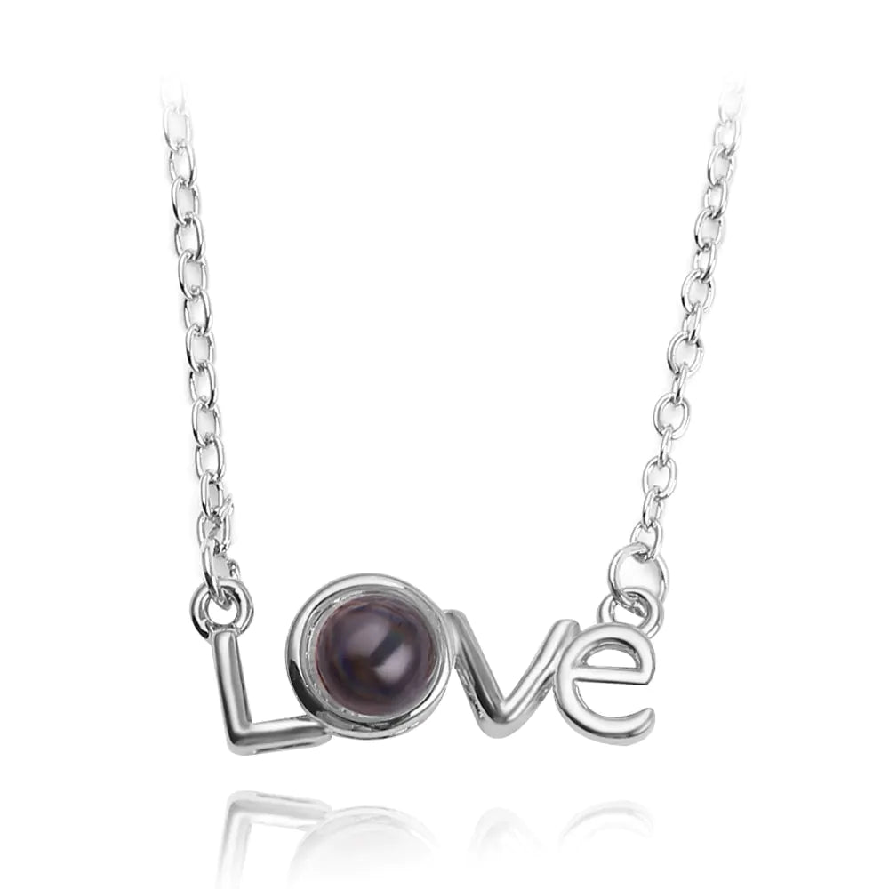 Projection Necklace 100 Languages I Love You Pendant Jewelry - High Trend Coture