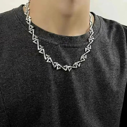 Stainless Steel Z Letter Chain Necklace - High Trend Coture