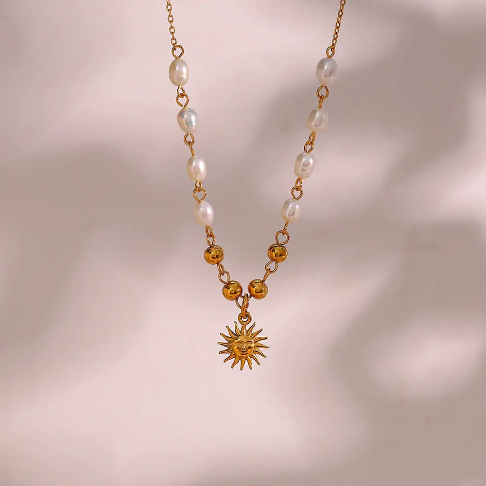 Optimistic Sun Pendant Necklace - High Trend Coture