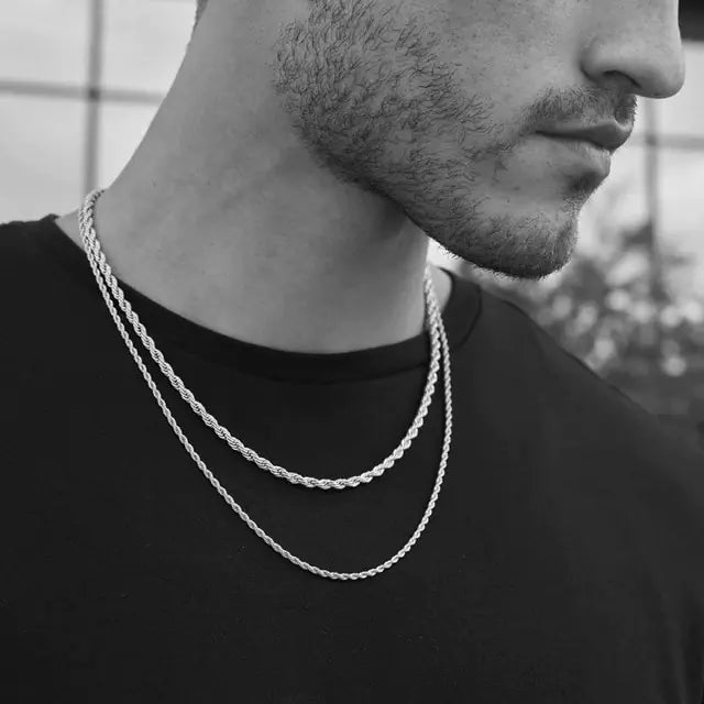 Twisted Rope Links Collar Necklace - High Trend Coture