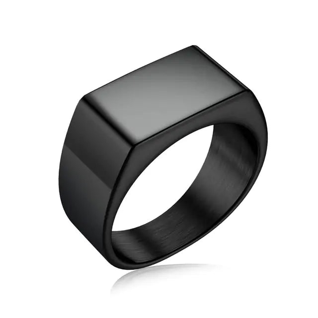 Men's Square Charm Ring - High Trend Coture