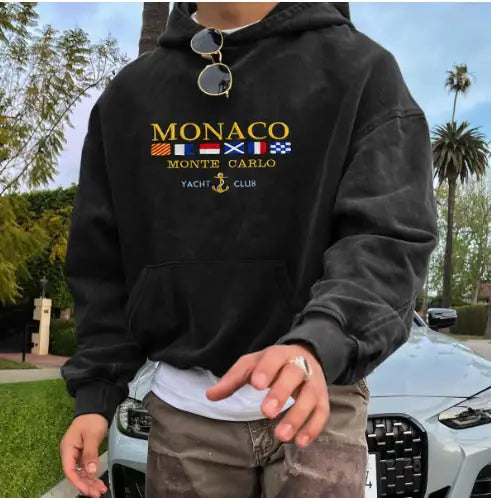 Sudadera Vintage Monaco X Monte Carlo - High Trend Coture