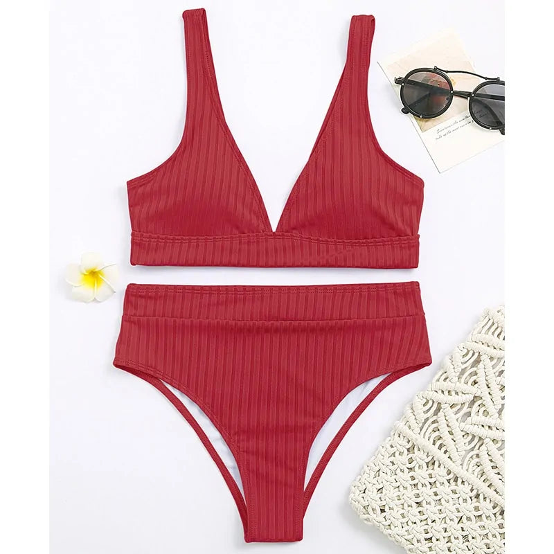 Bikini con Braguita de Talle Alto - High Trend Coture