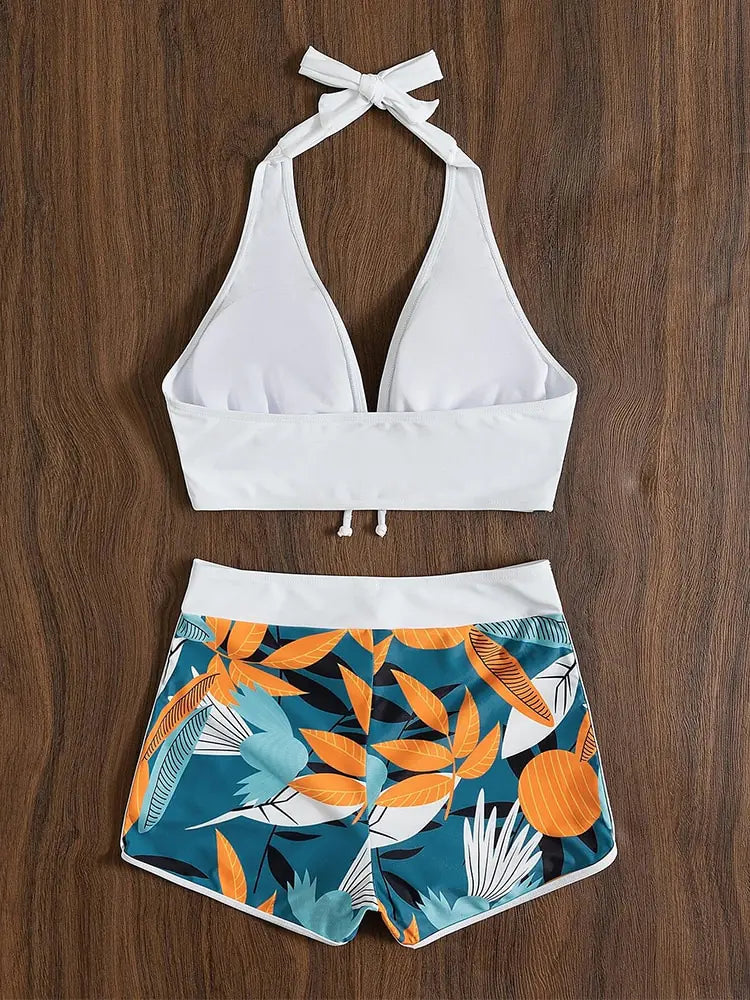 Bikini de Braguita Tipo Short de Cintura Alta - High Trend Coture