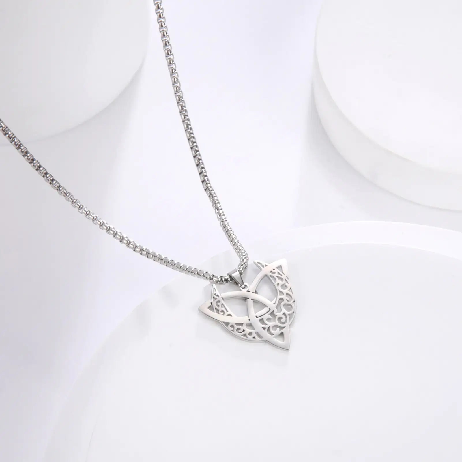 Triquetra Moon Pentagram Necklaces - High Trend Coture