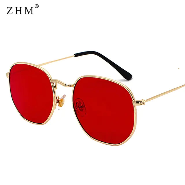 Metal Frame Pilot Mirror Sunglasses - High Trend Coture