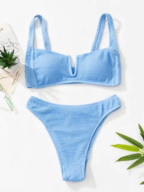 Bikini Push-Up Sexy con Escote en V - High Trend Coture