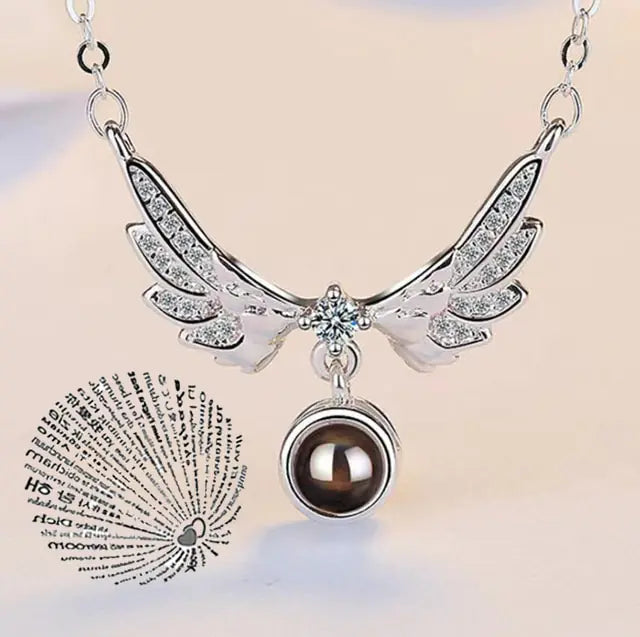 Projection Necklace 100 Languages I Love You Pendant Jewelry - High Trend Coture