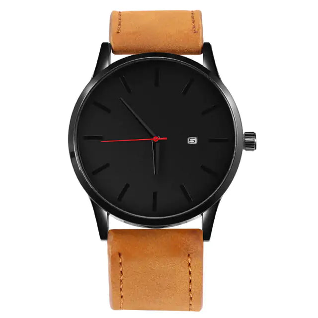 Leather Quartz Watch - High Trend Coture