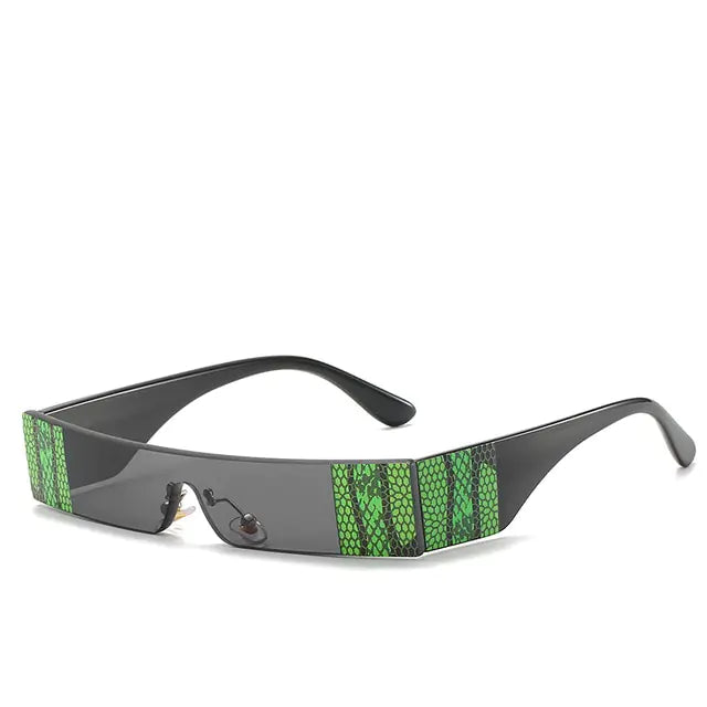 Fashion Snake Tattoo Rectangle Sunglasses - High Trend Coture