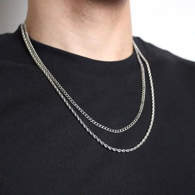 Twisted Rope Links Collar Necklace - High Trend Coture