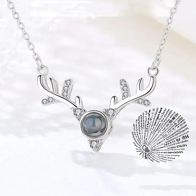 Projection Necklace 100 Languages I Love You Pendant Jewelry - High Trend Coture